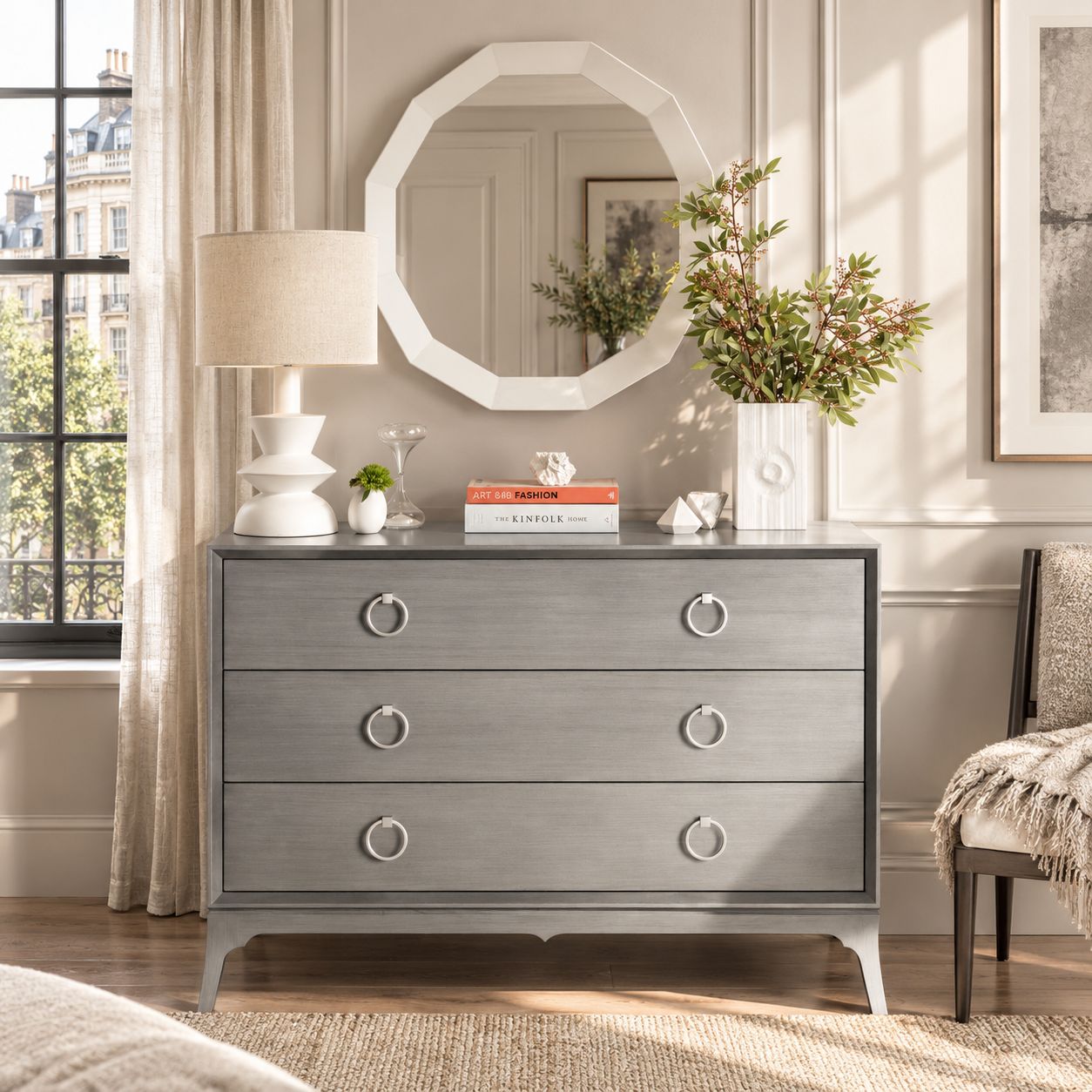 BENNETT 3 DRAWER DRESSER - Image 6