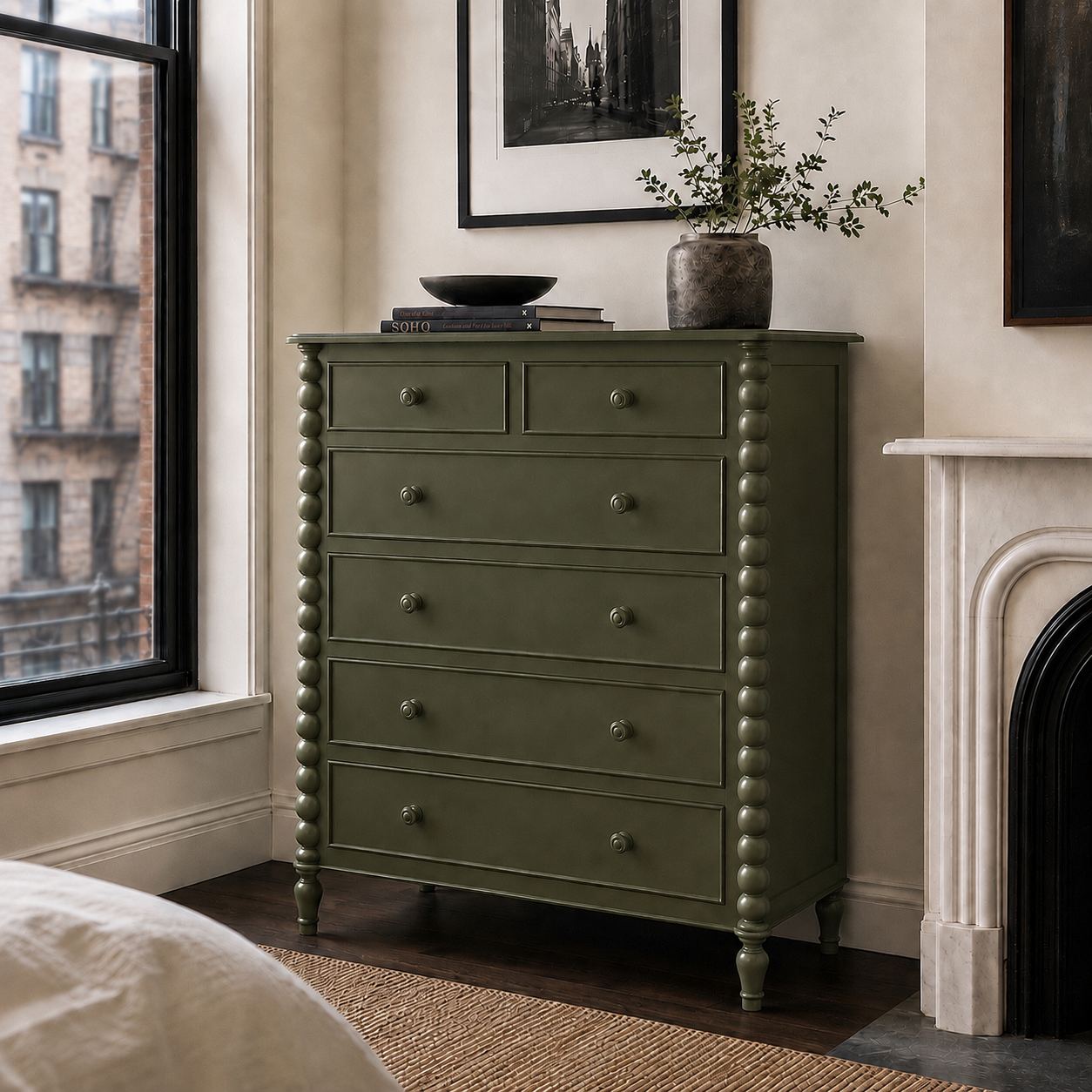 CLARKE HIGHBOY DRESSER - Image 3