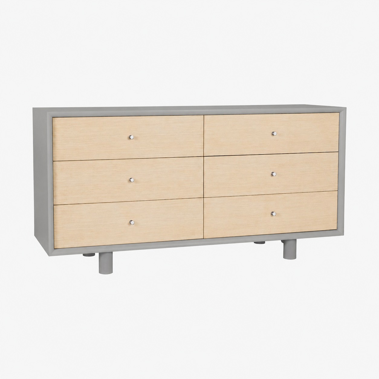 ZOE 6 DRAWER DRESSER WITH VENEER - Image 3