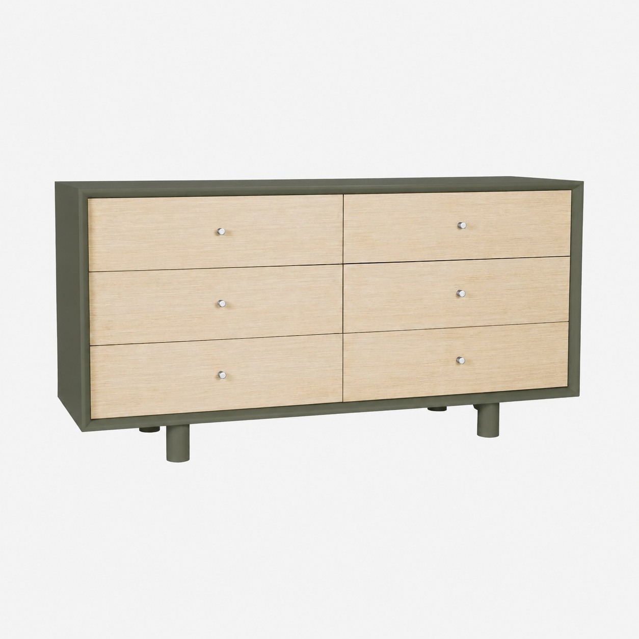 ZOE 6 DRAWER DRESSER WITH VENEER - Image 4